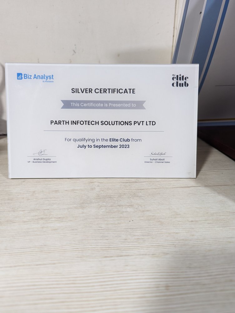 Silver Certificate for qualifying in Elite Club from July to September 2023